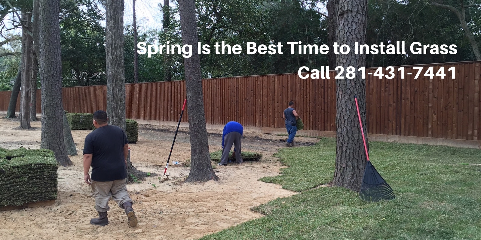 Spring is the Best Time to Install Grass Call 281-431-7441